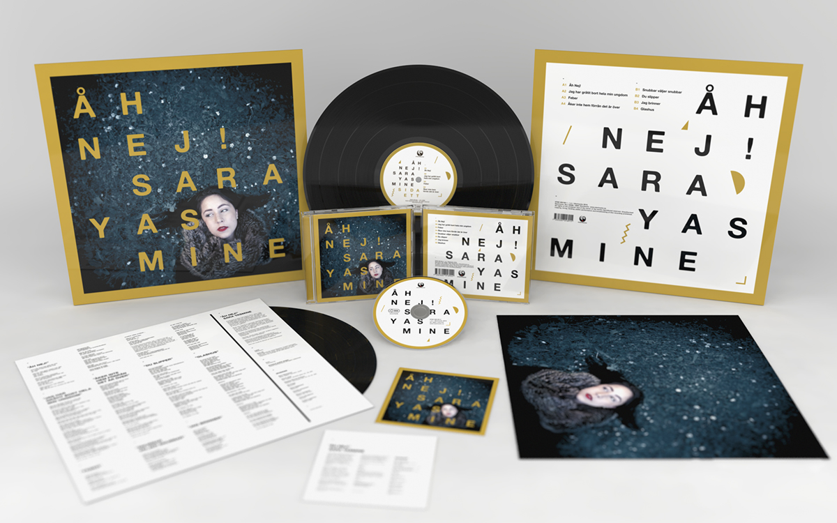 Album cd LP vinyl record Sweden Startracks sara yasmine Album design LP Design sleeve Jewelcase