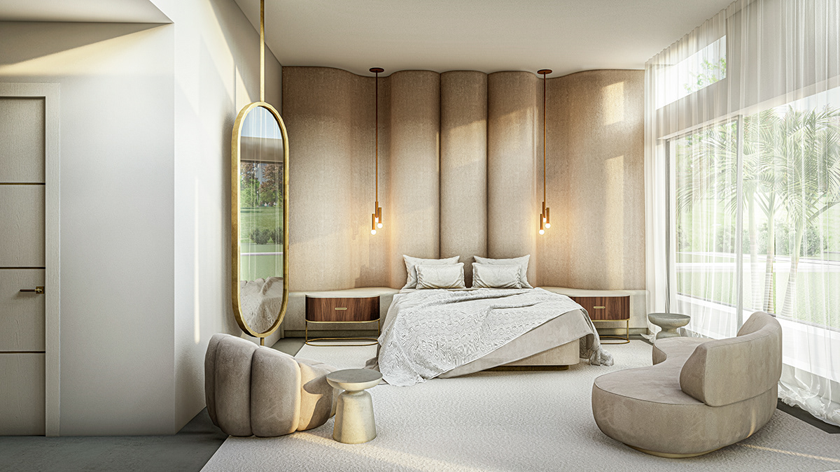 bedroom interior design  Render architecture visualization Bar Design residential Interior cabinetry Contemprorary