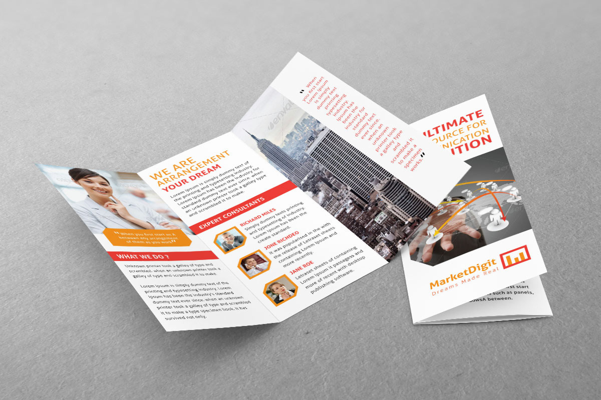 corporate business Office Invitation businesses elegant financial Formal Investment workspace workstation brochure business brochure tri-fold brochure agency