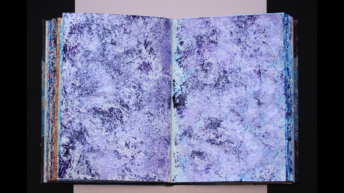 painting   artist book textures vibrant colors carmen carbonell rodríguez-viñals