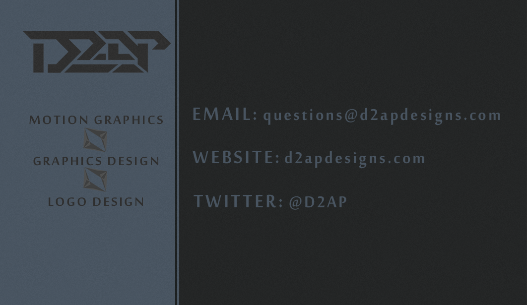 business card graphics design d2ap design
