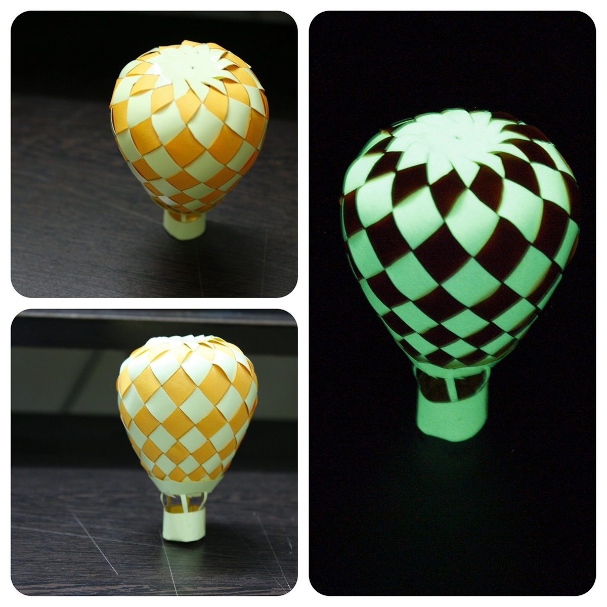 origami  paper craft handmade Quelling glowing