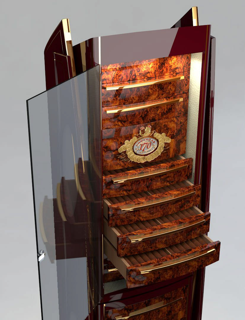 3D cigar cinema 4d modeler 3d redshift render