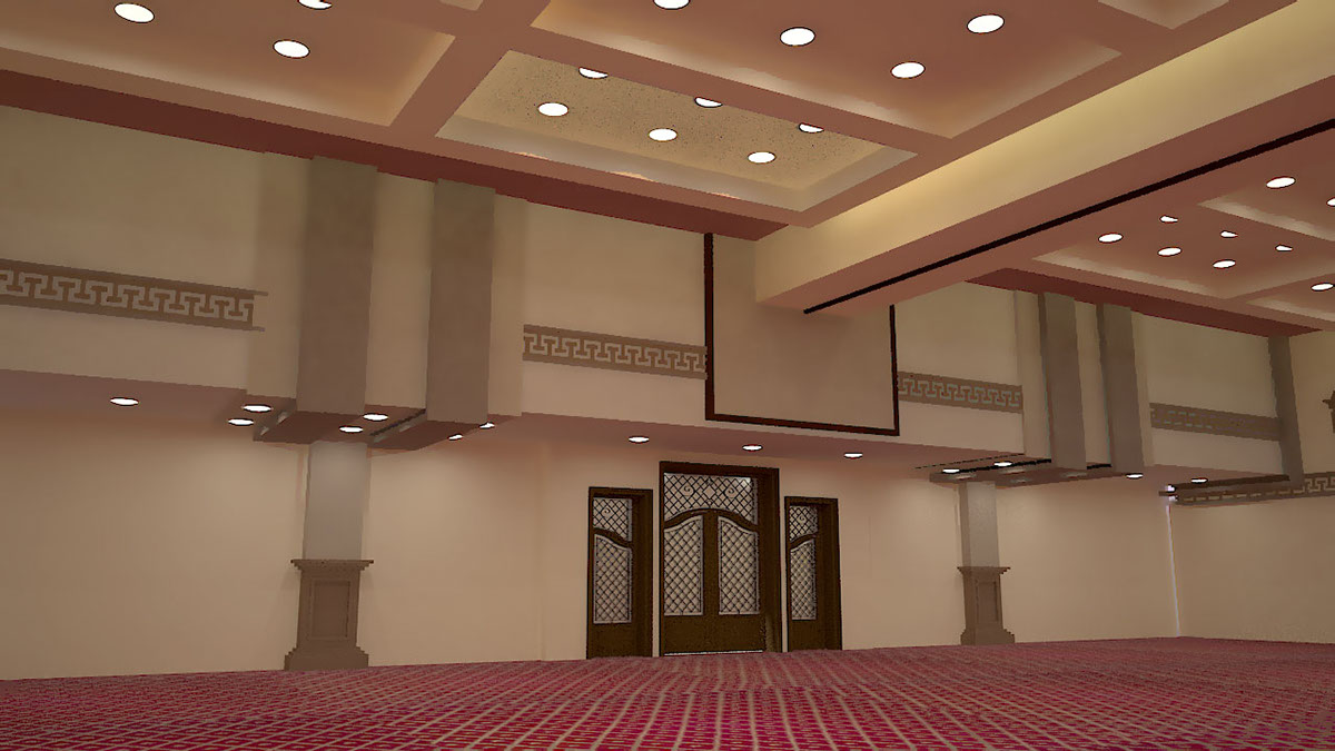 architecture interior design  3d modeling wedding Wedding hall