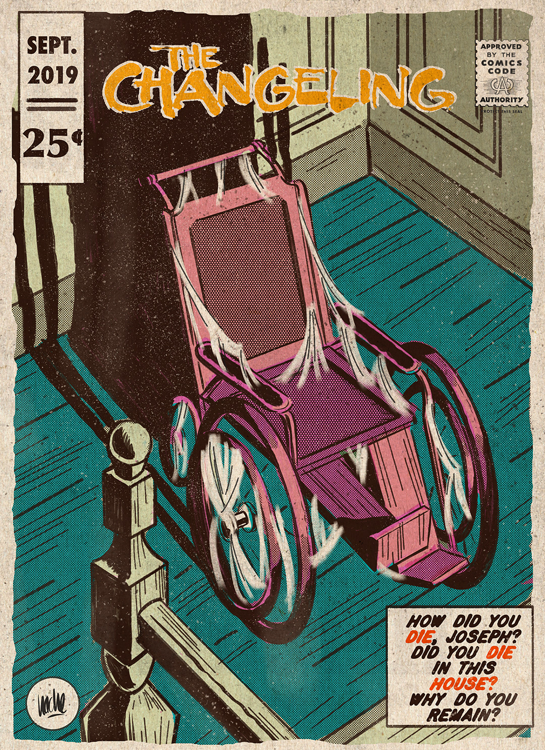 comic ilustracion horror vintage Retro Original movie poster Album rock