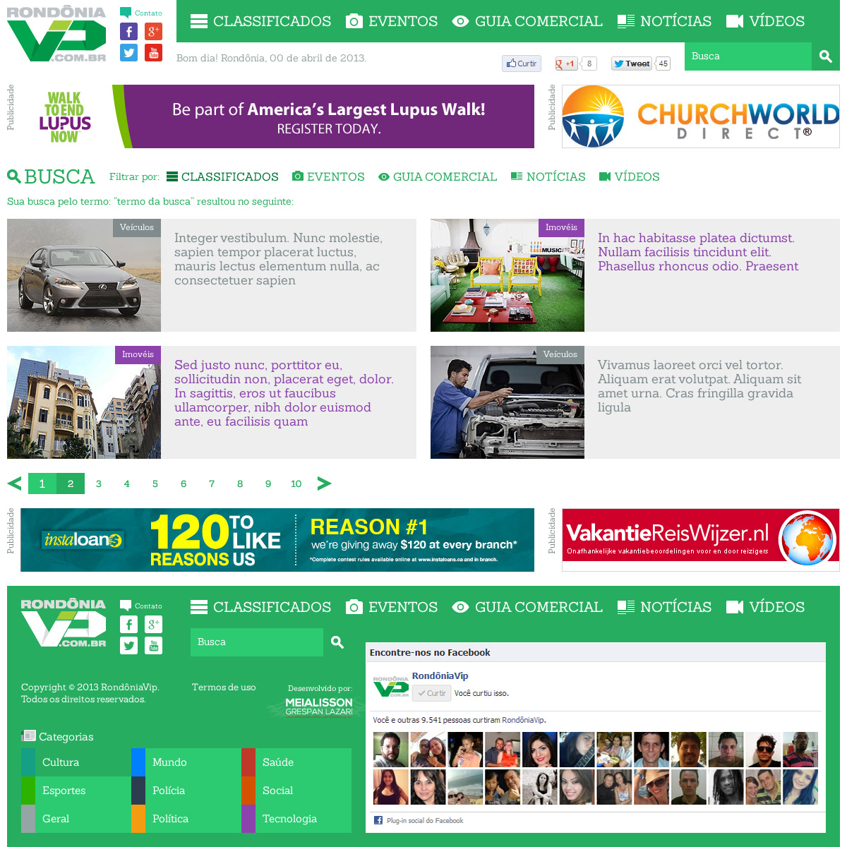RondôniaVip Rondônia Brazil Brasil site interface Interface
