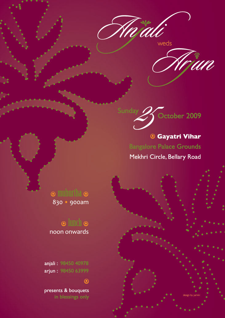 invitation design India bangalore design Creative Design