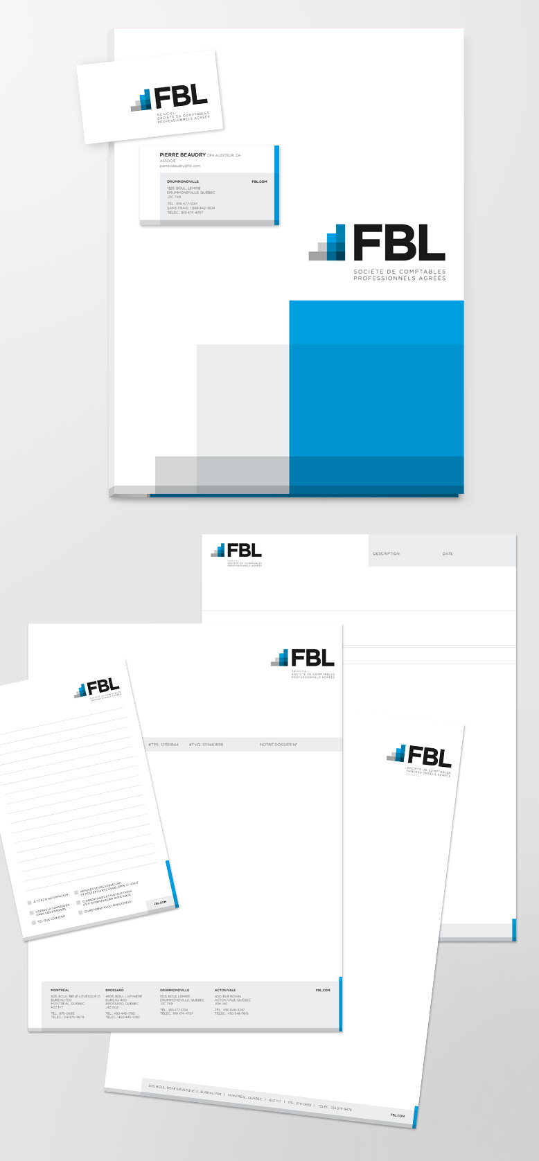 accountant Website rebranding Fun site web comptable Comptabilité logo papeterie stationary bleu blue responsive web Responsive