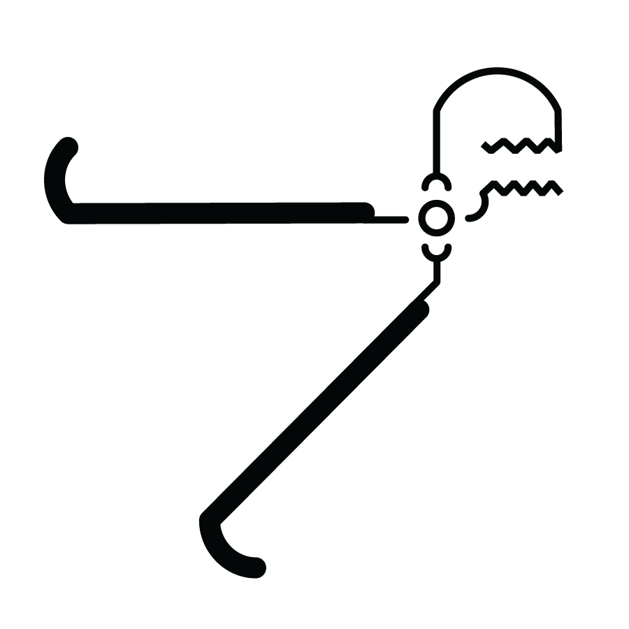 Icon Wrench  graphic drawing black and yellow