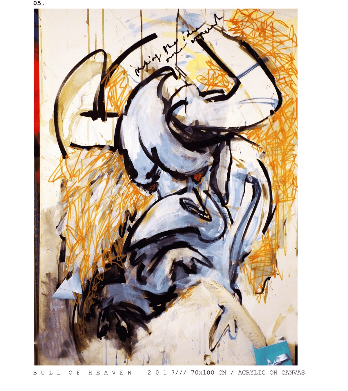 Archetypes artwork bull canvas contemporarypainting emotion FINEART identity painting   taurus