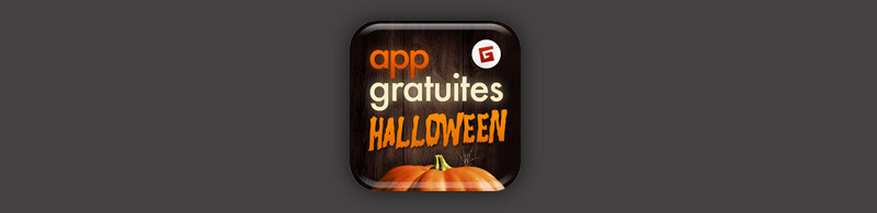 Halloween app gratuites halloween appgratuites app gratuites citrouille orange bois maison hantée toile d'araignée terrifiants  diabolique  peur hilarant