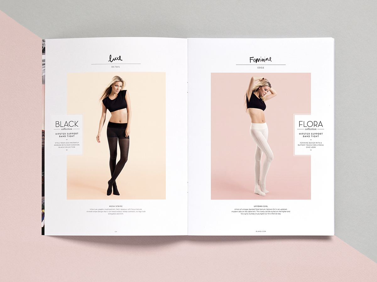 Lookbook Hosiery Supportwear maternity brochure Catalogue Shapewear pastel editorial
