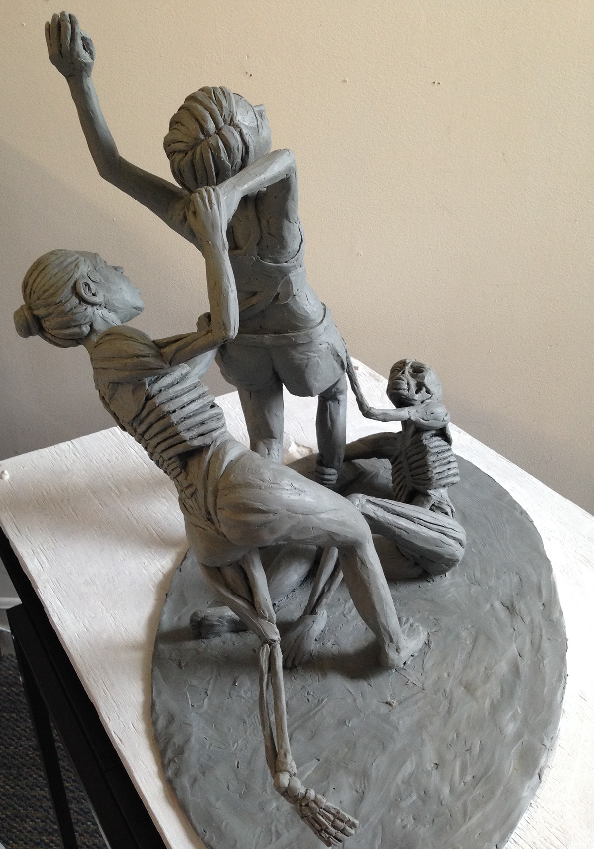 body image leech running Figure sculpture envy decay death body life bible proverb