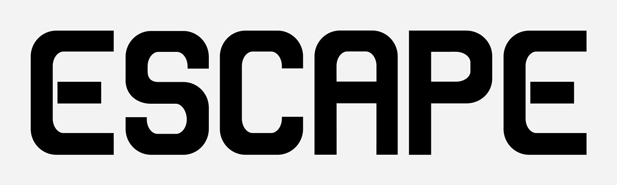 escape fonts Customised Fonts Logo Design