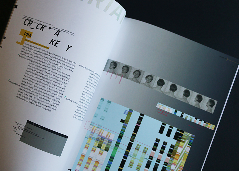 DNA Cryptology Experimental Typography Futuristic Conference