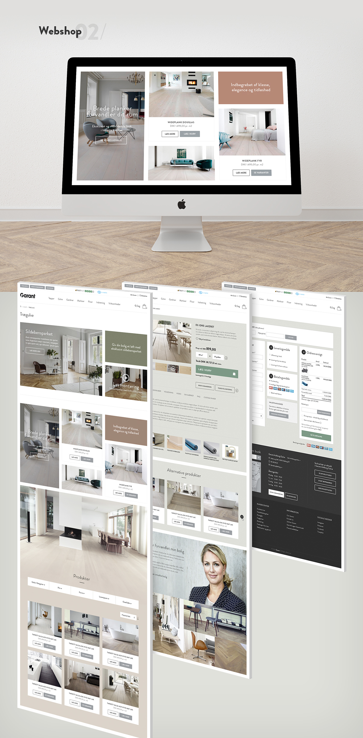 Adobe Portfolio Webdesign Interior e-commerce visual identity Responsive danish UI/UX graphic design  webshop