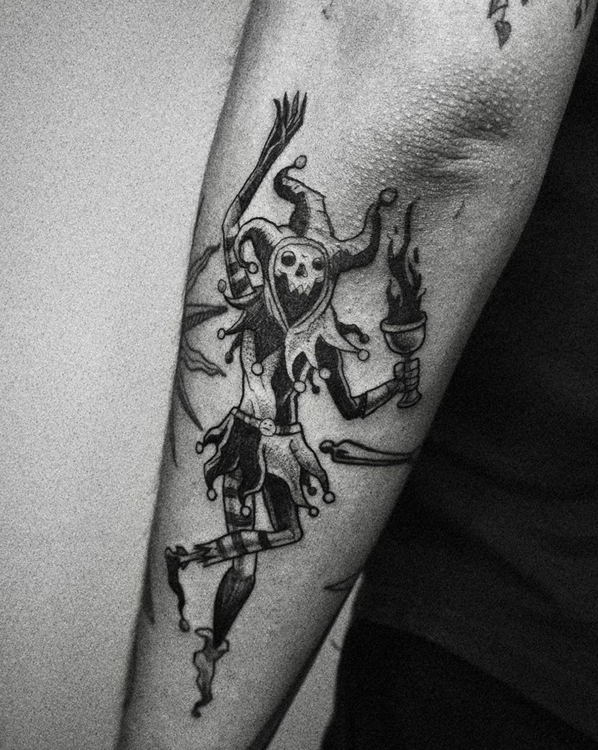 blackwork creepy darkart fairytale horror skull tattoo weird youngadult
