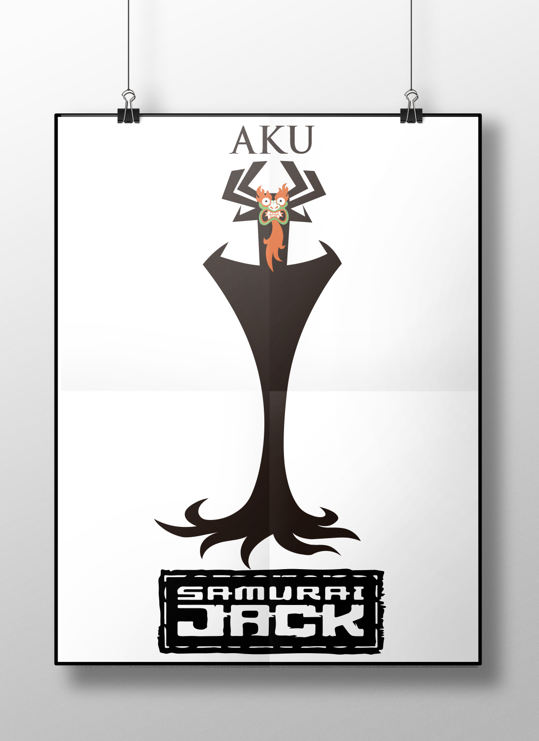 samurai jack cartoon aku the scottman posters Collection Fan Art design graphic design  Adult Swim