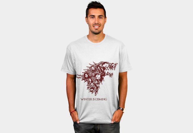 Game of Thrones starks grr martin winter is coming posters Tshirt Design
