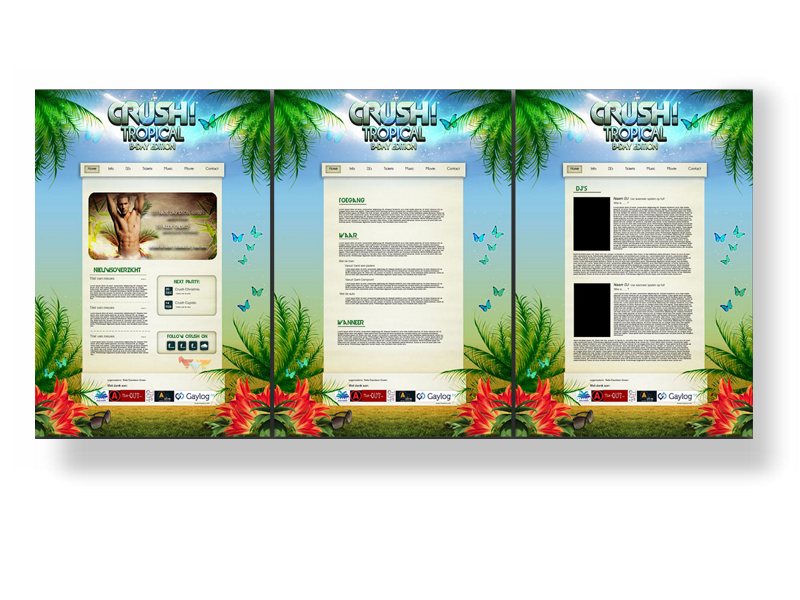 Website Design Tropical party