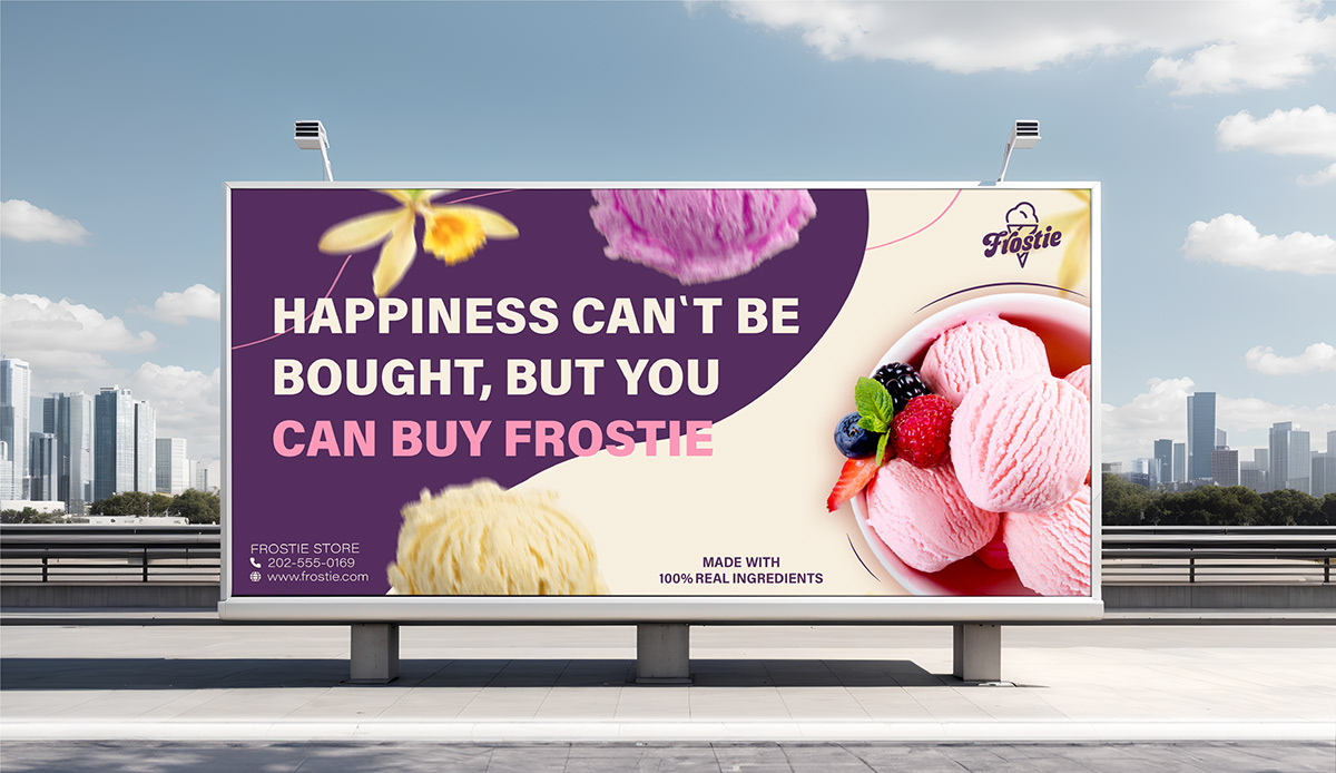 Advertising  ice cream