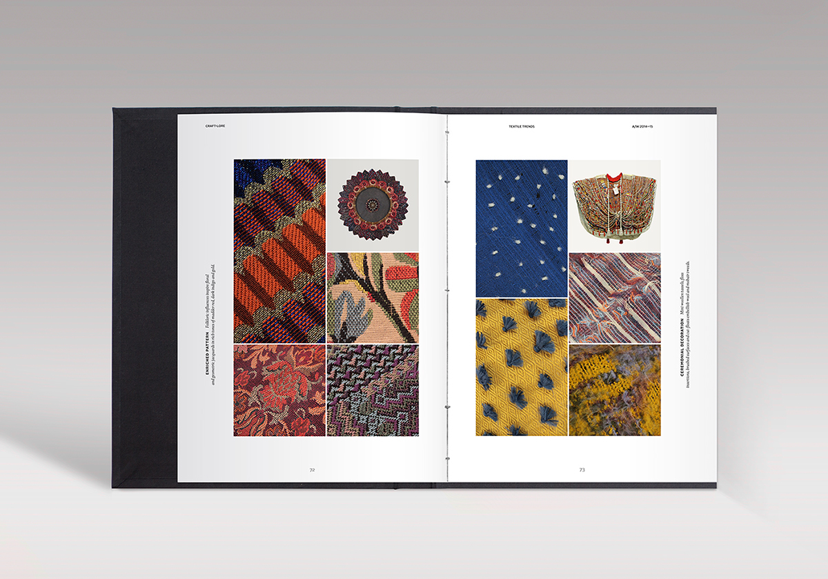 Nylstar Trendbook editorial yarn fabric trends Paris grid infographics tactile sensitive
