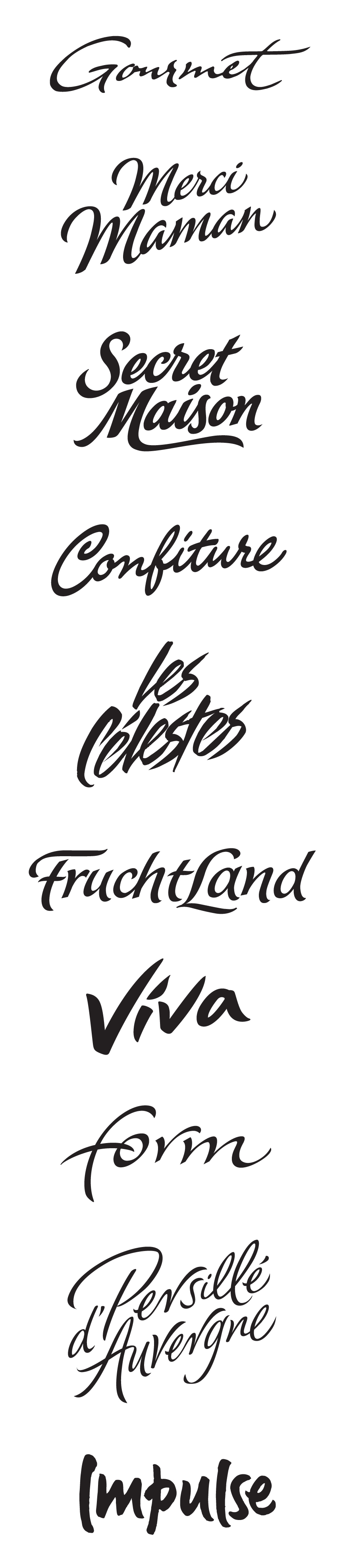 logotypes logos lettering Logotype Logo Design logo type typo brand packagingdesign Food  fonts brush lettering