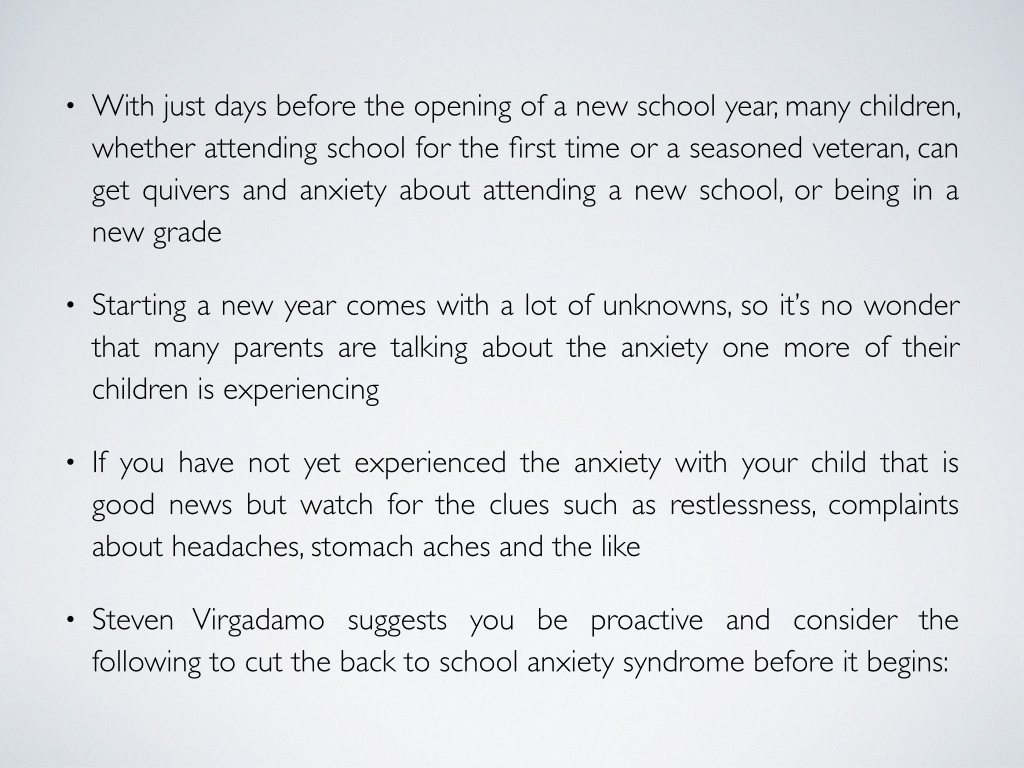 steve virgadamo Catholic school. education school religion nyc new york steven virgadamo anxiety parent child