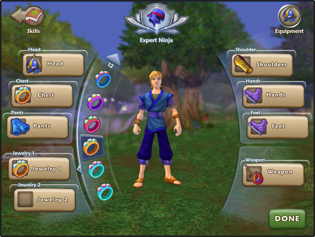 Free Realms Sony SOE mmo user interface