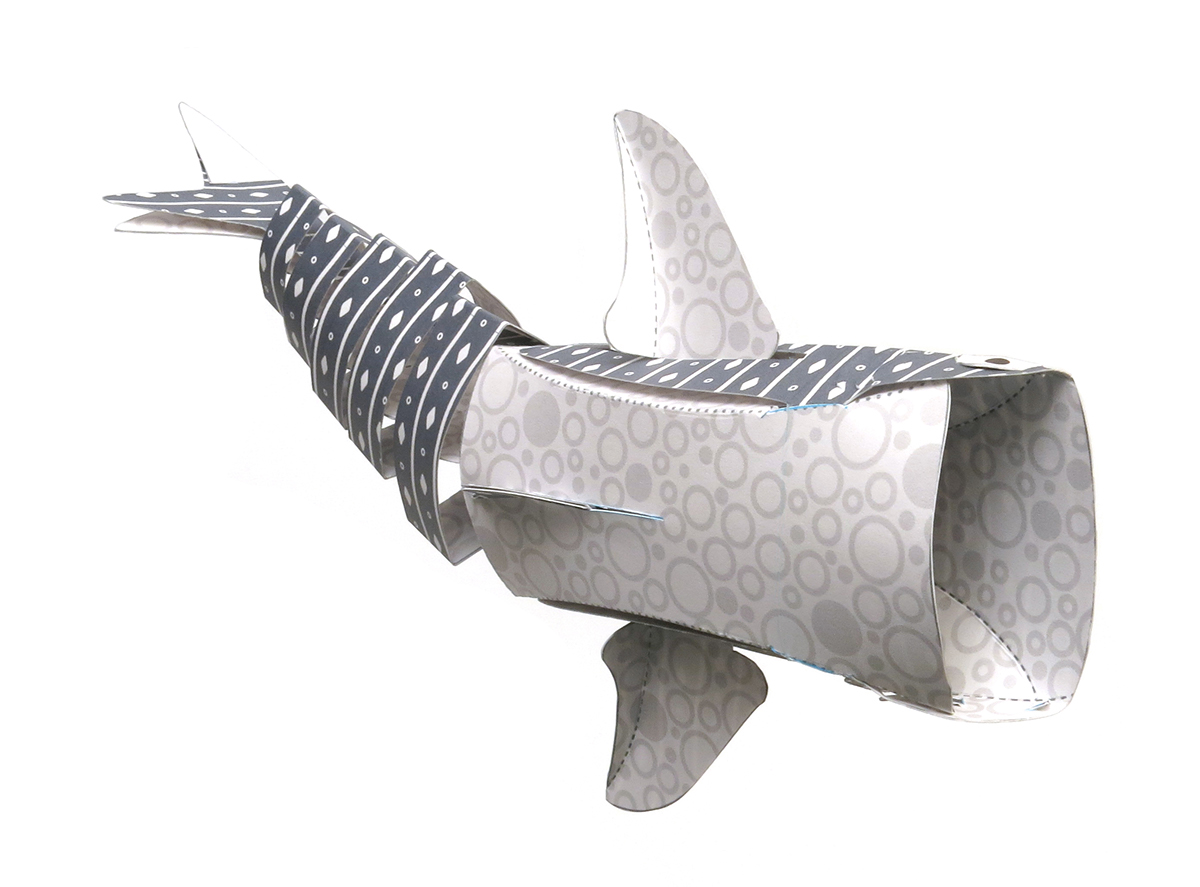 whale shark Shark Week paper craft paper engineering paper toy