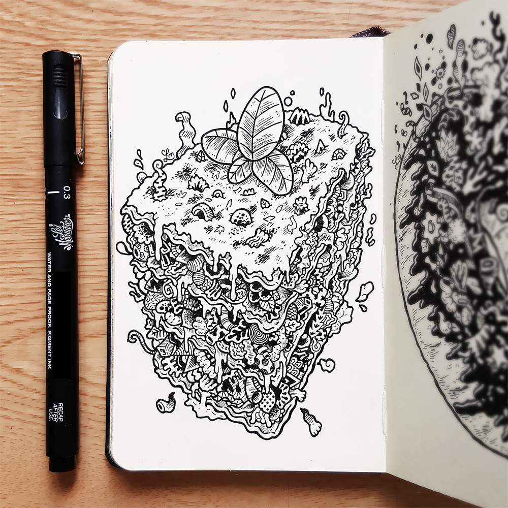Food  doodle doodleart ILLUSTRATION  moleskine drawings foodporn menu leimelendres foodleseries
