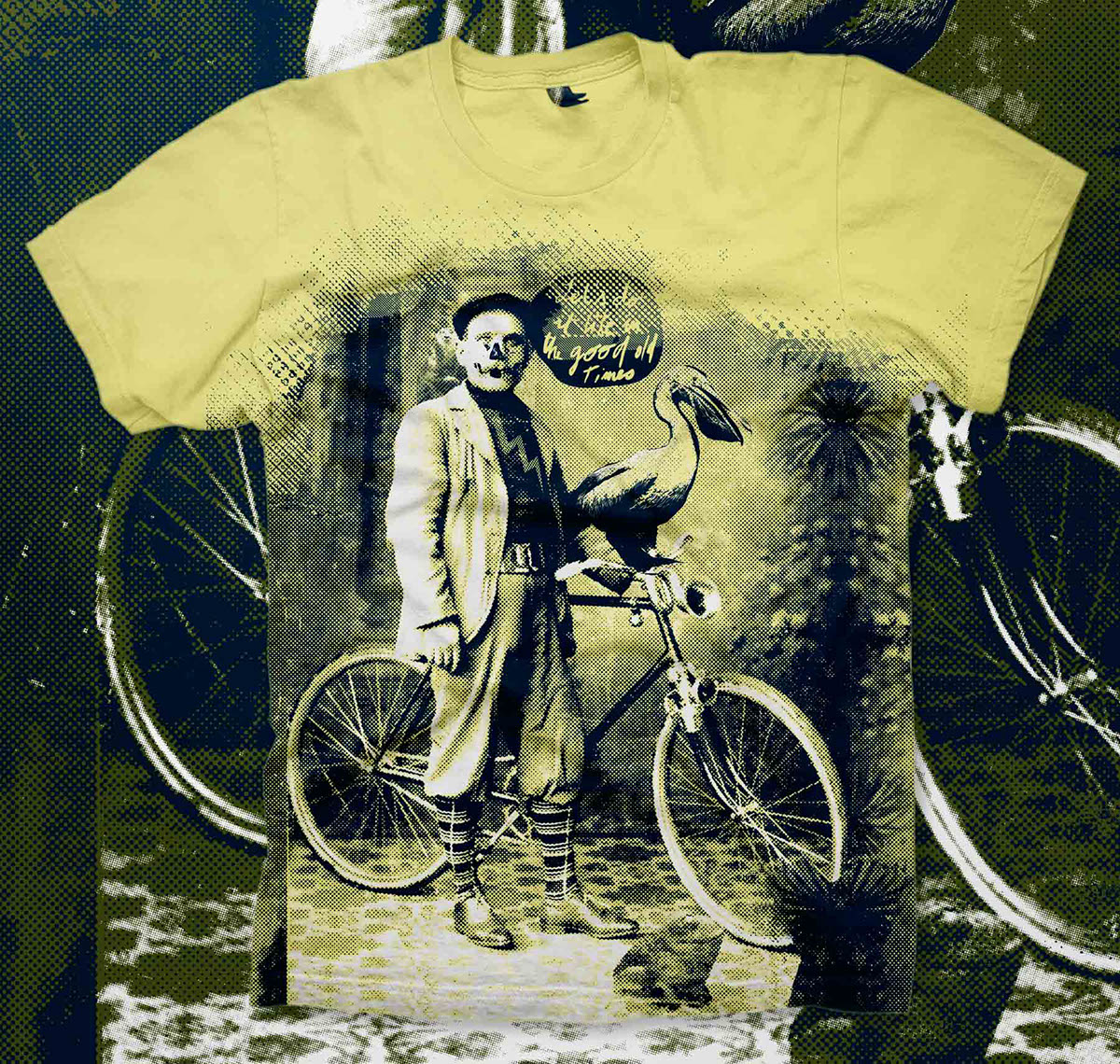 photomanipulation Bicycle apparel tshirt