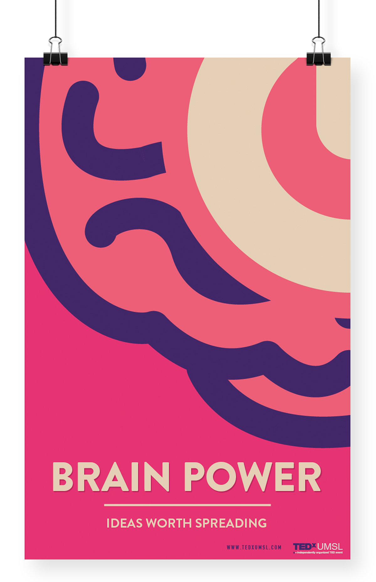 TED TEDx brochure brain Neuroscience umsl Illustrator InDesign adobe lecture vector graphic design art