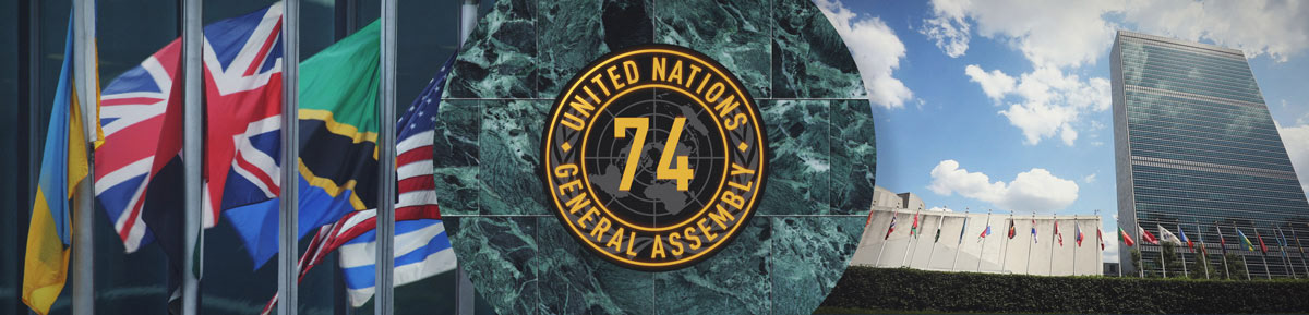 United Nations president Leadership New York general assembly circle Marble texture CGTN America CCTV