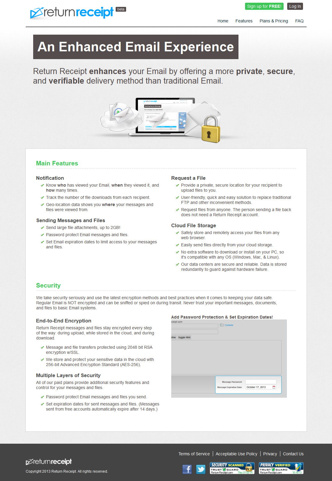 Email Delivery email notification Website web 2.0 Clean Design