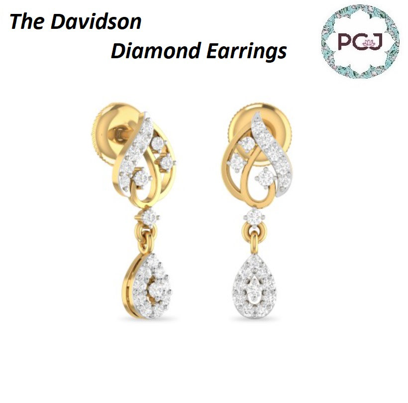 diamond earrings gold earrings