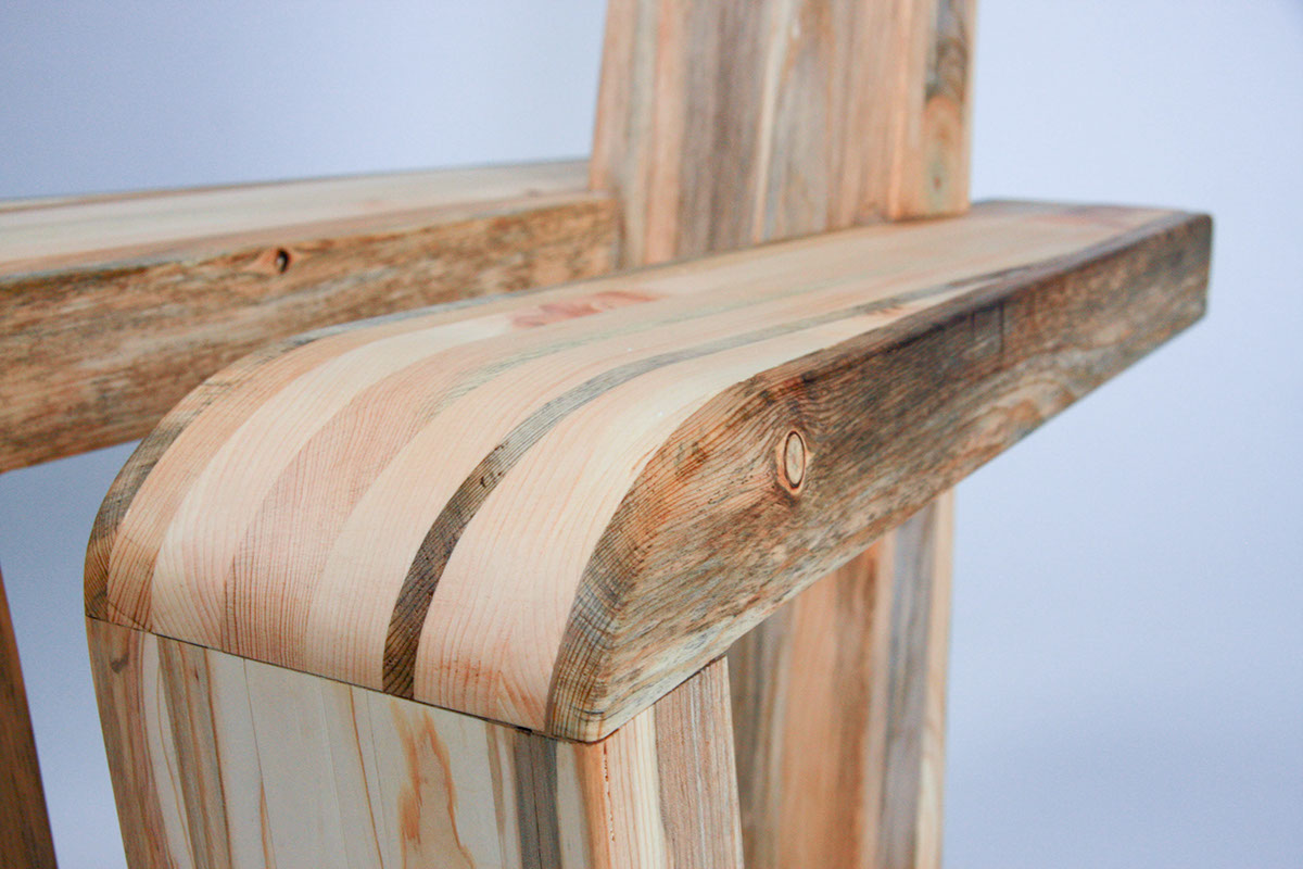 pine Beetle Kill Sustainable environment chair sculpture furniture seating