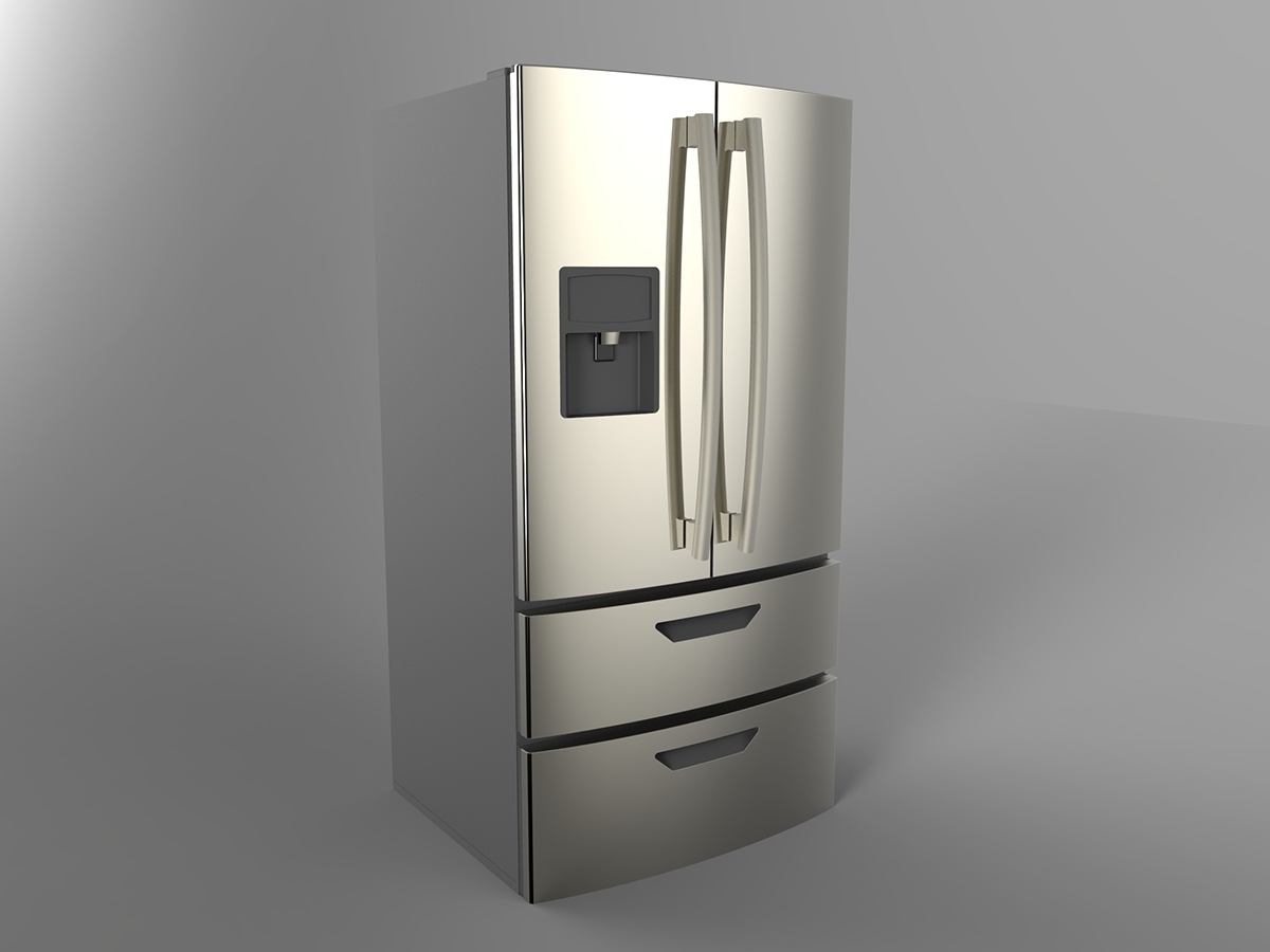 lg refrigerator rendering keyshot ds solidworks 3d modeling