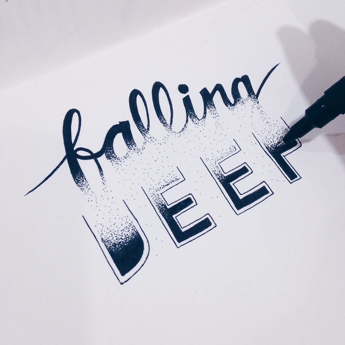 Handlettering brushlettering types doodling lettering