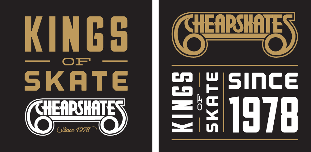 Cheapskates skate brand print posters stickers logo