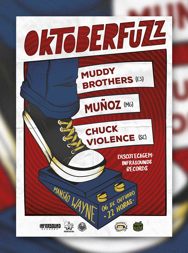 poster music gig muñoz muddy brothers chuck violence