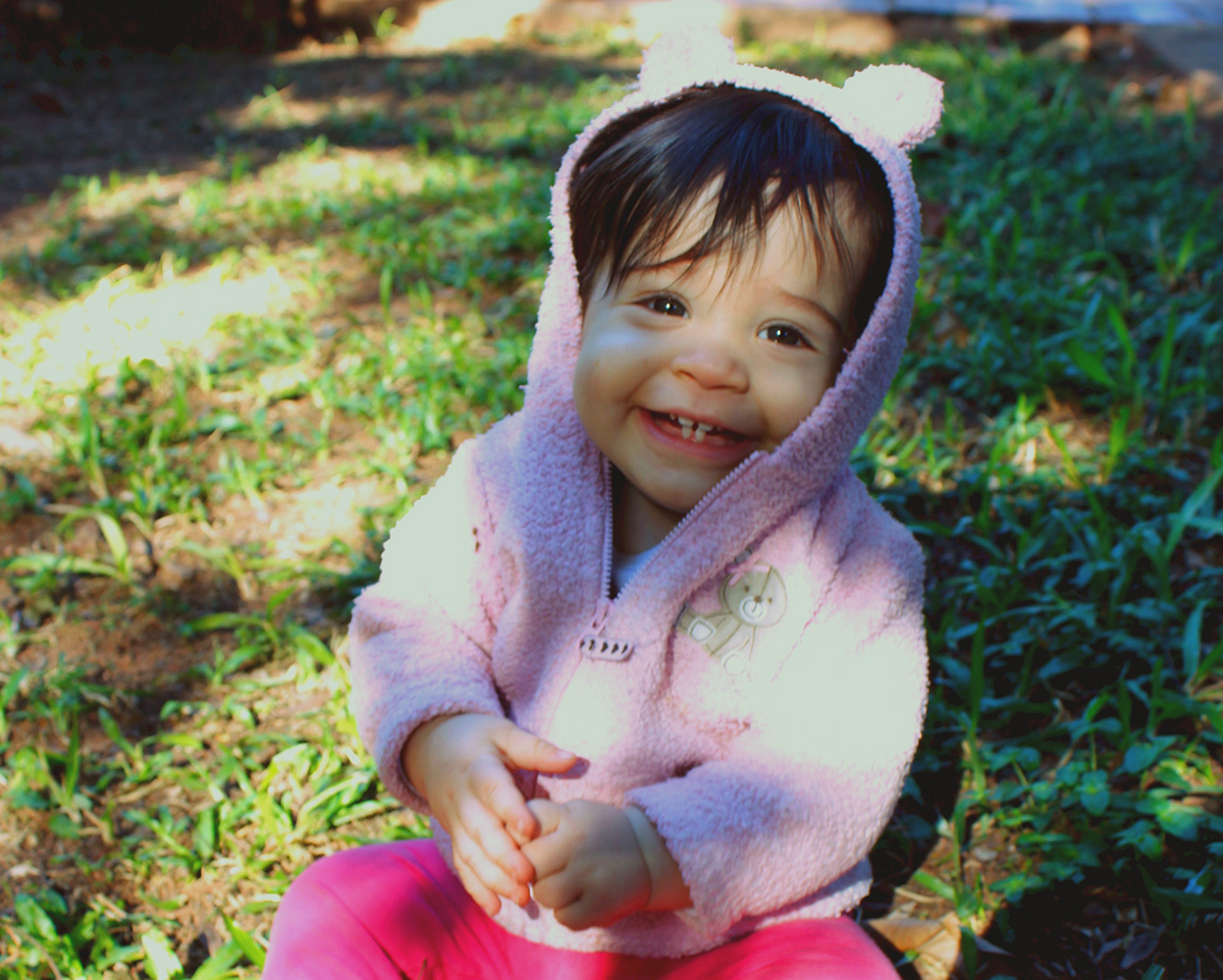 baby littlegirl pink piggy smile happiness