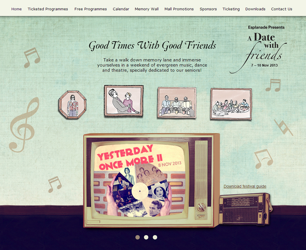 Retro we Website oldies date with friends singapore concerts senior citizens enjoy paper tv Radio