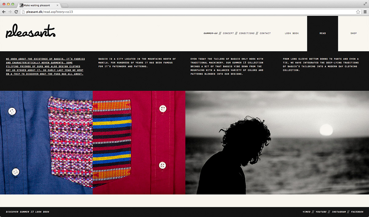 pleasant homepage Website identity Surf surfing denmark Clothing make waiting pleasant