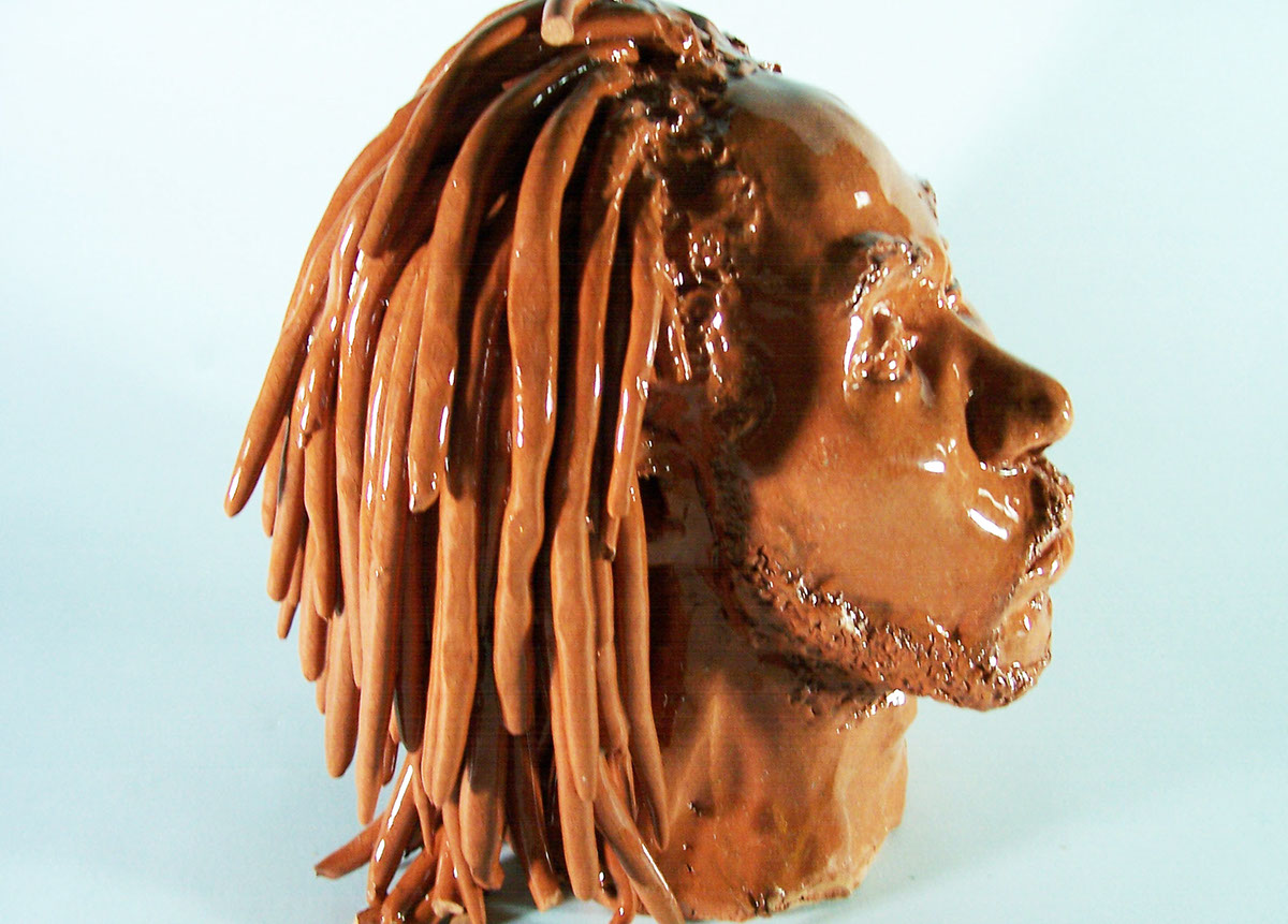 sculpture Busts clay natural hair hair afro black art ceramics 