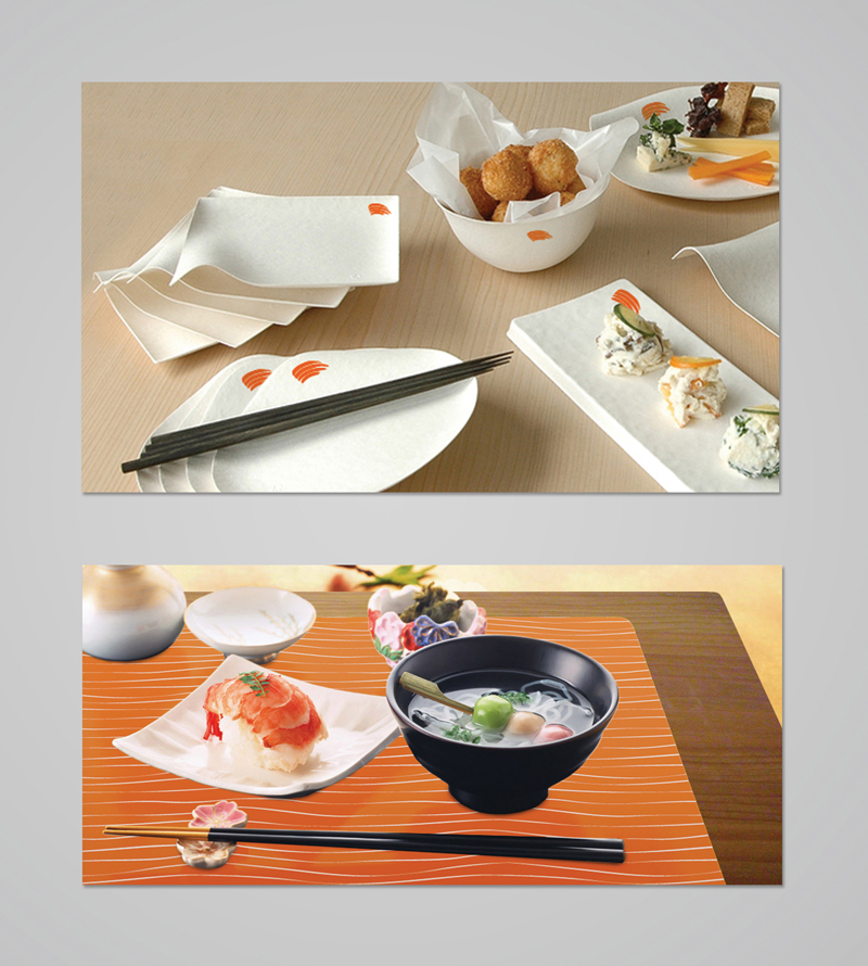 Sushi japan visual identity system logo restaurant