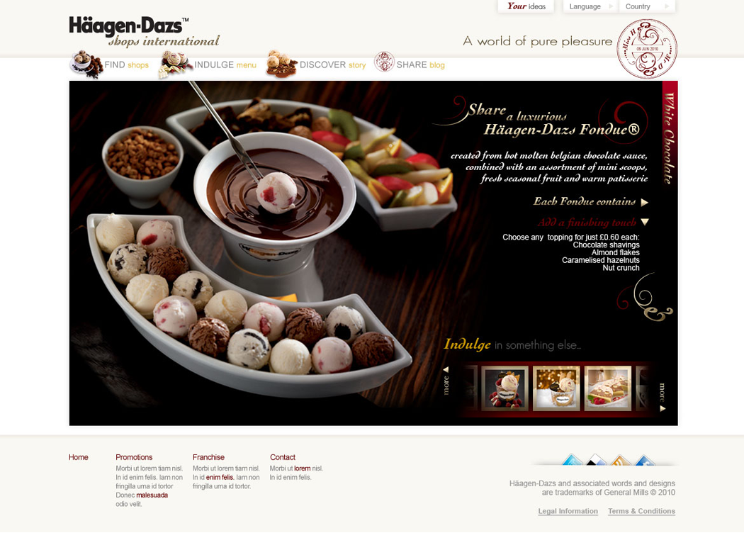 Haagen-Daz Photo Manipulation  artworking concept design