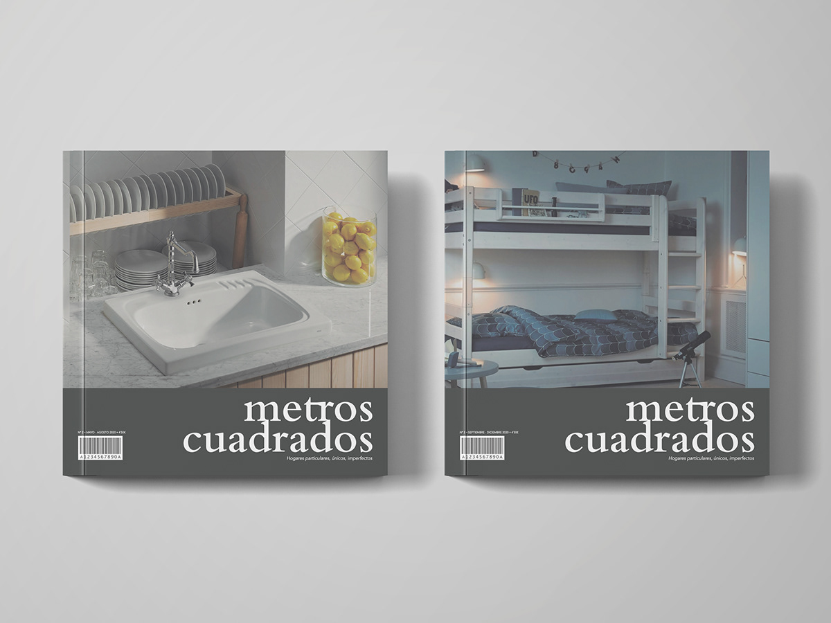art direction  editorial design  home interior design  magazine METROS CUADRADOS