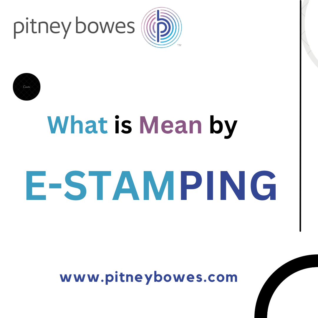 E-stamping PitneyBowes stampduty and Registry