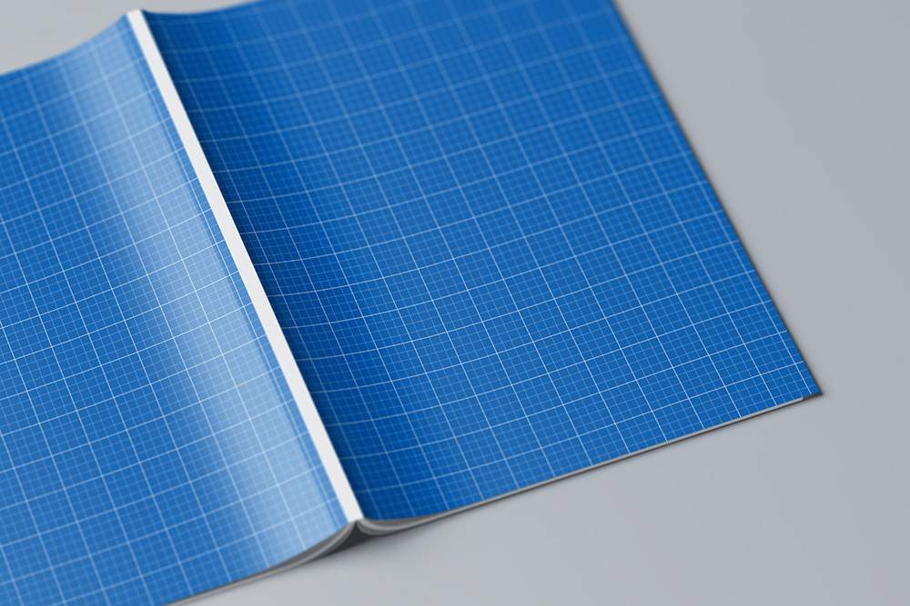 Mockup mock-up mock up magazine brochure print letter realistic smart object background Render Focus texture